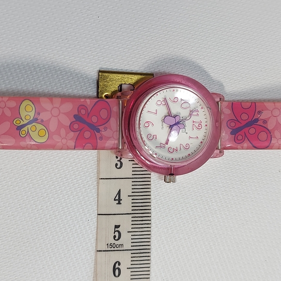 Vintage Dingbats Quartz Pink Butterfly Wrist Watch, New Battery - Picture 9 of 9